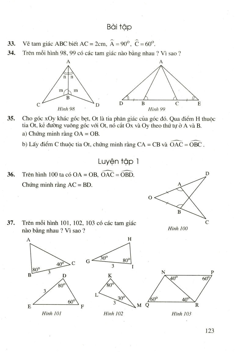 Trường hợp bằng nhau thứ ba của tam giác: góc - cạnh - góc (g.c.g) 